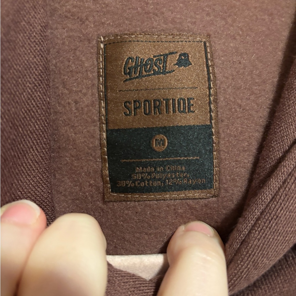 SPORTIQE GHOST Energy Drink Men’s Brown Hoodie Size Medium - Picture 6 of 7
